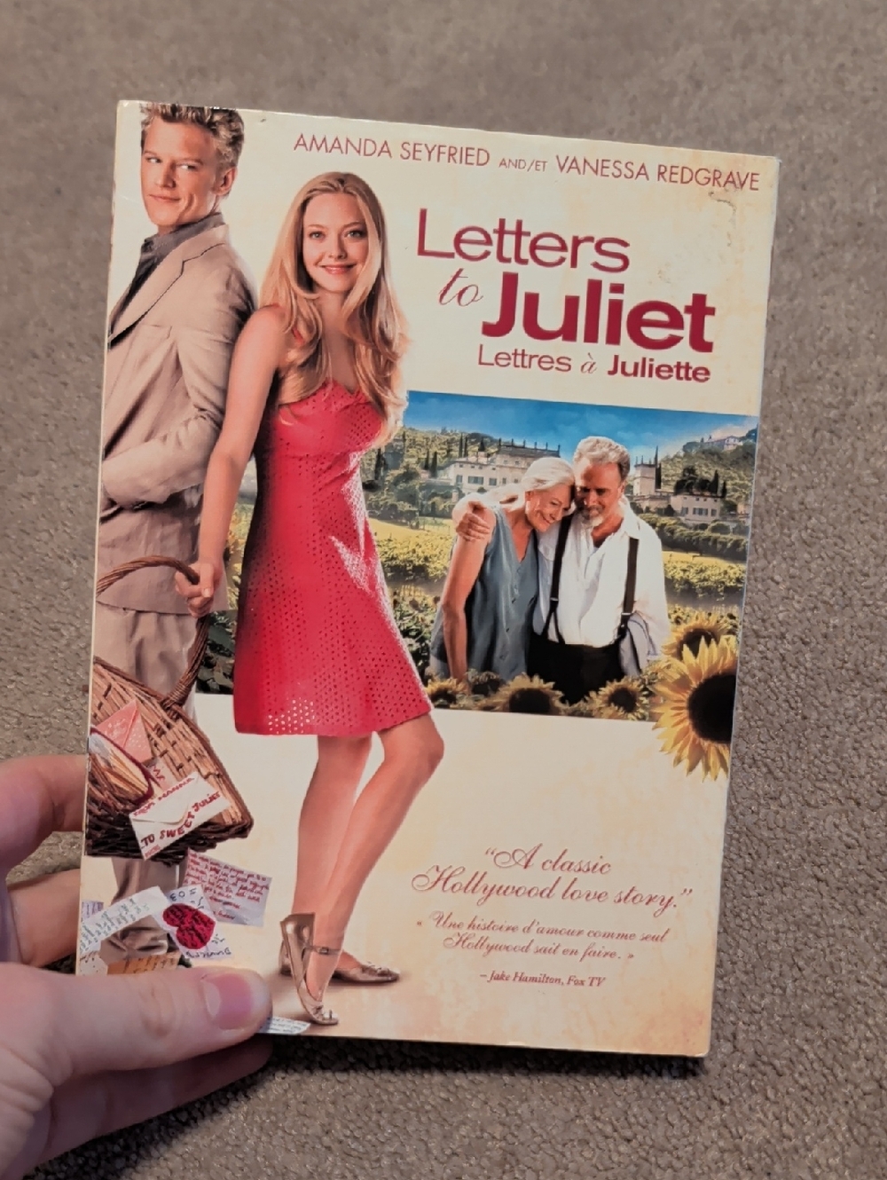 💜‎ 5/$20 Letters to Juliet DVD - Red & White Cover